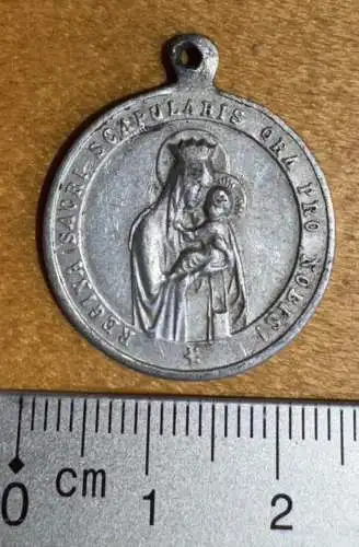 Religiöse Medaille Medaille - Jesus - O Mi Jesu Misericordia - Madonna mit Kind
