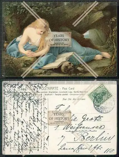 AK Künstler Die büßende Magdalena Pompeo Girolamo Battoni 1907 gel.