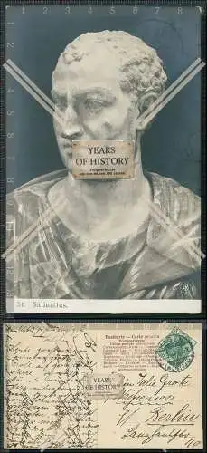 AK Postkarte Plastik Gaius Sallustius Crispus römischer Geschichtsschreiber Po