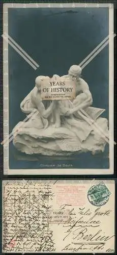 AK Postkarte Skulptur Plastik Le Doute de H. Cordier 1907 gel.