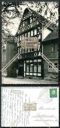 Foto AK Postkarte Lich Gießen in Hessen Kirchplatz Hellwig s Haus