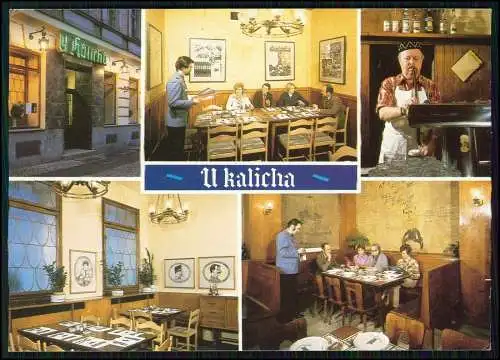 AK Prag Tschechien RESTAURACE U KALICHA NA BOJISTI 12 PRAHA 2