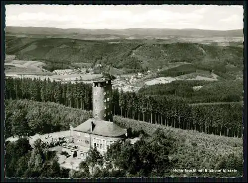 Foto AK Bilstein Lennestadt Sauerland Fliegeraufnahme Hohe Bracht Ort Umgebung