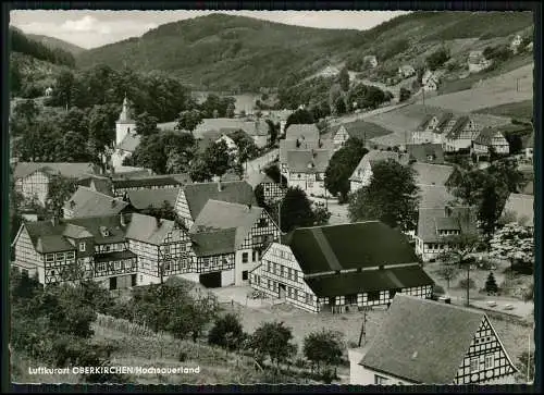 Foto AK Oberkirchen Schmallenberg Hochsauerland  Luftbild Fliegeraufnahme