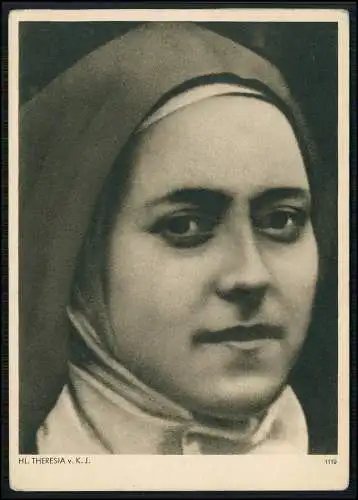 AK Portrait Heilige Theresia vom Kinde Jesu