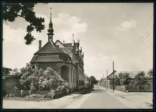 Foto AK Zahna Elster Wittenberg Feierabendheim Hospital in Jüterbog Straße DDR