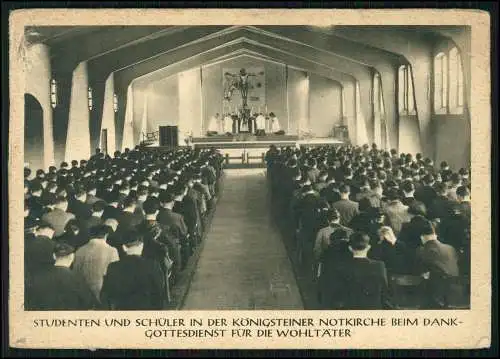 AK Königstein Taunus Studenten und Schüler Königsteiner Notkirche Gottesdienst