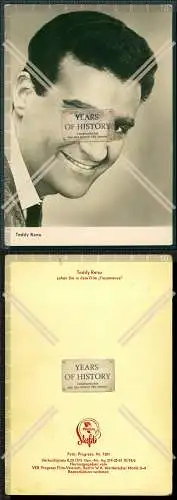 Orig. Autogrammkarte  Teddy Reno Ferruccio Merk Ricordi italienischer Pop- und 