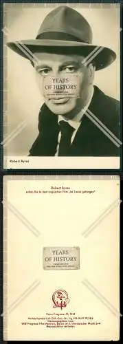 Orig. Autogrammkarte  Robert Ayres US-amerikanischer Film-, Bühnen- und Fernse