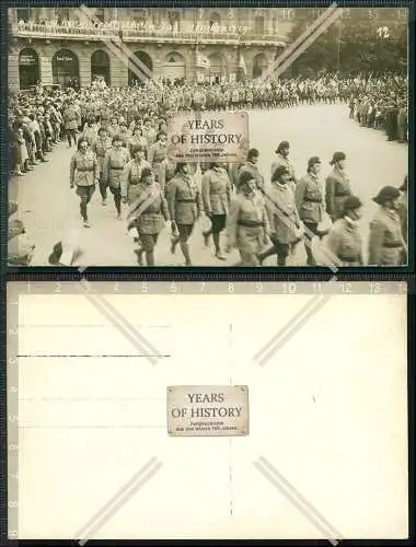 Orig. Foto AK 10. Front Reichssoldaten-Tag 2.6.1929 München Weimarer Republik 