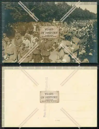 Orig. Foto AK 10. Front Reichssoldaten-Tag 2.6.1929 München Weimarer Republik 