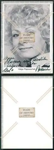 Helga Papouschek Autogrammkarte signiert Schauspielerin Operettensängerin Musi