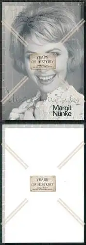 Margit Nünke Autogrammkarte signiert Fotomodell Schauspielerin Sängerin