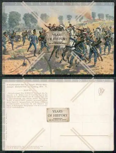 AK Künstler Postkarte Kgl. bayr. Militär Max Joseph Ordensritter Feldzug 1870