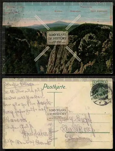 Orig. AK Bodetal im Harz Berge gel. 1911