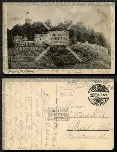 Orig. AK Schloss Ortenberg Feldpost gel. 1916