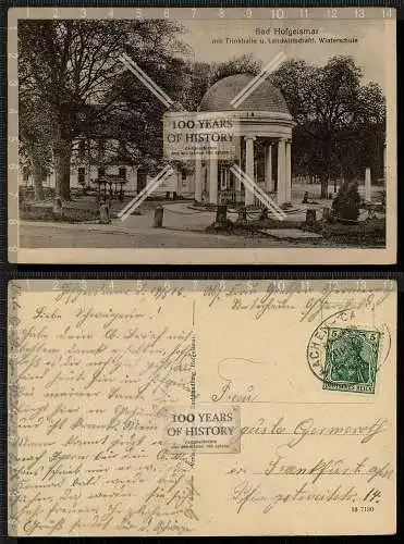 Orig. AK Bad Hofgeismar gel. Bahnpost 1916