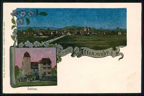 AK Altenmuhr Muhr am See Lunakarte 14635 Max Auerhammer 1906 gelaufen