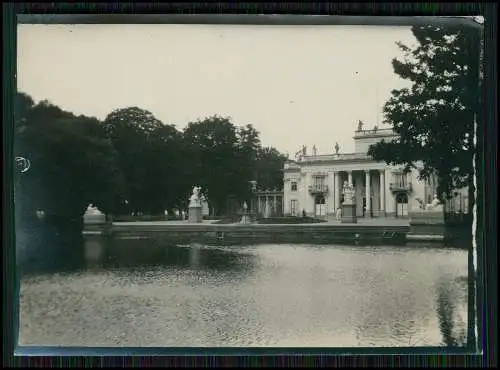 Foto 1. WK 1916 Warschau Warszawa Łazienki-Palast Pałac na Wodzie Polen 6x9 cm