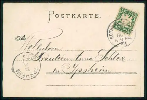 Litho Künstler-AK Rothenburg Tauber Tilly's Einzug 1899 gelaufen anno 1631
