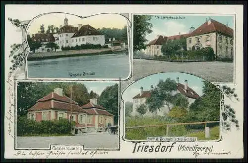 AK Triesdorf Weidenbach Cavalierhäuschen Schloss Kreisackerbauschule 1909 gel.