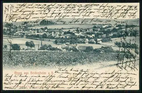 AK Postkarte Heidenheim am Hahnenkamm Mittelfranken Panorama 1916 gelaufen
