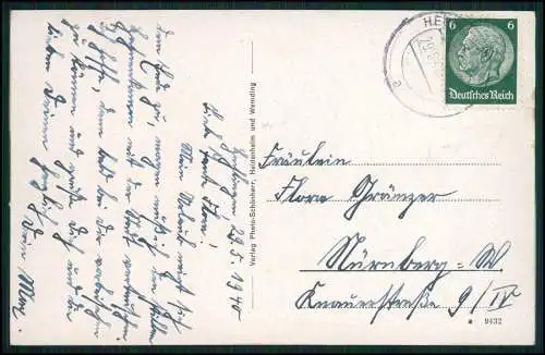 AK Hechlingen am See Heidenheim Lkr. Weißenburg-Gunzenhausen 1940 gel.