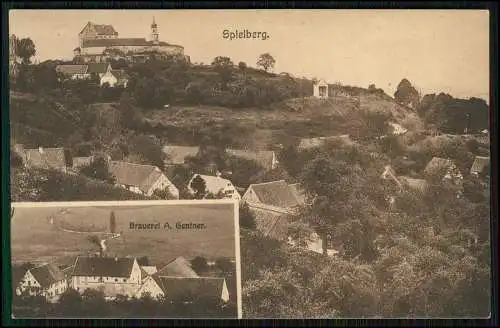 AK Spielberg Gnotzheim Lkr. Weißenburg-Gunzenhausen Brauerei Genter 1919 gel.