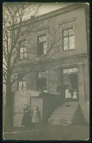 AK Dortmund 1910 gelaufen Haus Eingang Personen Treppe Nach Brackel verschendet