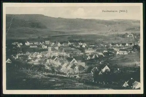 AK Postkarte Heidenheim am Hahnenkamm Mittelfranken Panorama 1914 gelaufen