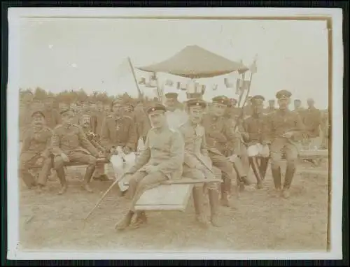 Foto 1. WK Soldaten Ostfront 1916-17 Spaß im Felde Beschreibung Rückseite 12x8cm