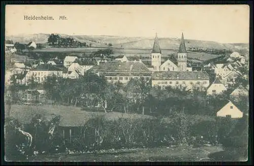AK Postkarte Heidenheim am Hahnenkamm Mittelfranken Dorf Kirche 1903