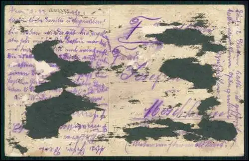 AK 1. WK Postkarte Busigny Nord 1916 Feldpost gelaufen