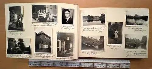 Fotoalbum 230 Fotos 1939-45 Oberlahr Altenkirchen Flammersfeld Soldaten Reise...