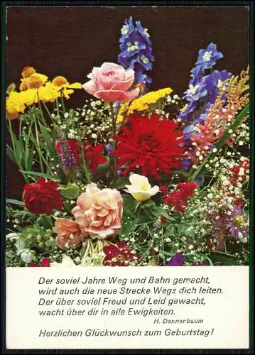 11x Postkarte Geburtstag Glückwünsche diverse Ansichten mit schönen Motiven