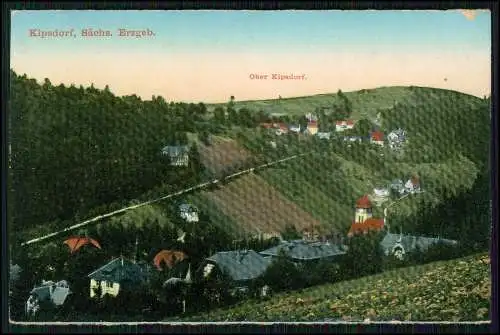 4x AK Ansichtskarte Postkarte Kipsdorf Altenberg Sachsen im Osterzgebirge 1915