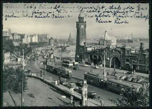 5x alte Ansichtskarte Postkarte Hamburg Hafen Schiffe Landungsbrücken uvm.