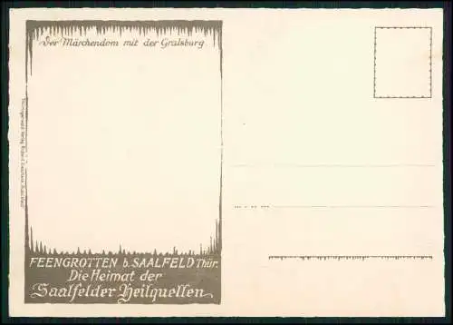 4x AK Ansichtskarte Postkarte Feengrotten Saalfeld an der Saale Thüringen 1932