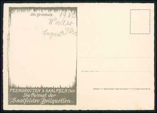 4x AK Ansichtskarte Postkarte Feengrotten Saalfeld an der Saale Thüringen 1932