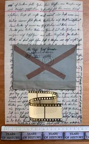 Nr. 1 Feldpostbrief + Inhalt - Stammlager Stalag Hamburg-Rothenburgsort 01. 1945