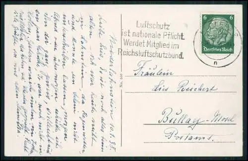 AK Lahnstein Rhein Lahntal Westerwald Taunus Niederlahnstein Hunsrück 1938 gel.