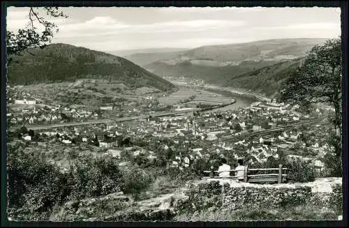 Foto AK Eberbach Rhein Neckar Blick von der Burg Eberbach auf den Ort Panorama