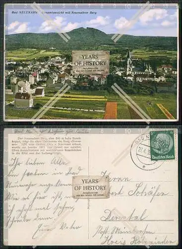 AK Bad Neuenahr Ahrweiler Gesamtansicht mit Berg Landskron 1938 gelaufen