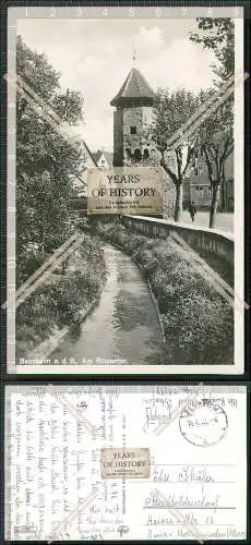 AK Bensheim a.d. Bergstraße Partie am Rinnentor 1942 Feldpost gelaufen