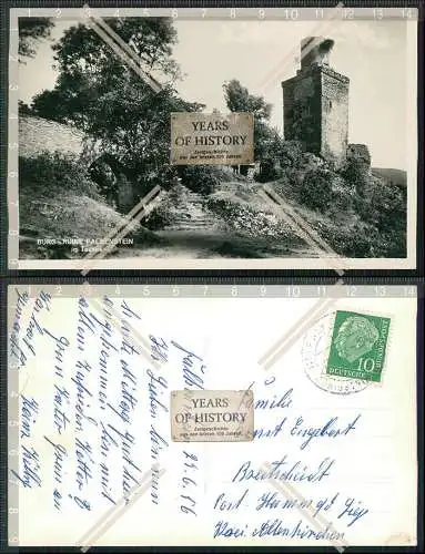 AK Ansichtskarte Postkarte Königstein im Taunus Blick auf Burg Ruine Falkenste