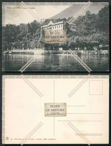 AK Postkarte Lago di Como Lombardia Villa Carlotta Monte Crocione 1918