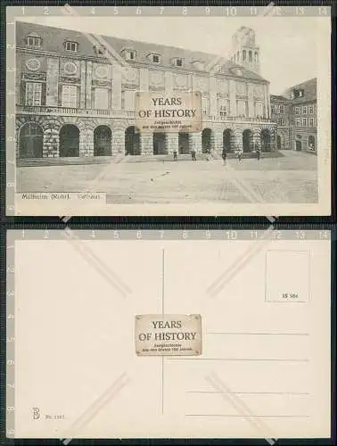AK Postkarte Mülheim an der Ruhr Rathaus mit Turm 1930