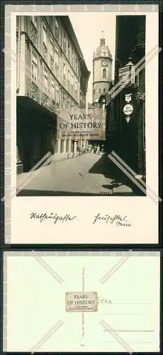 Foto AK Postkarte Jena in Thüringen Rathausgasse Alte Werbung Fußgänger 1940