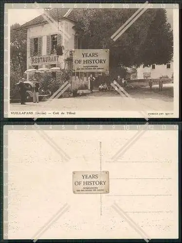 AK Vuillafans Doubs Frankreich Cafe Restaurant du Tilleul 