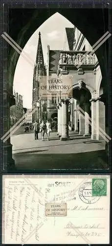 Foto AK Münster Westfalen Prinzipalmarkt Stadtweinhaus-Bogen